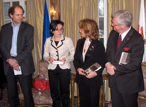 Fra venstre: Jan Fredrik Lockert, Magda Modrzynska, Janina Januszewska-Skreiberg og Ryszard Czarny